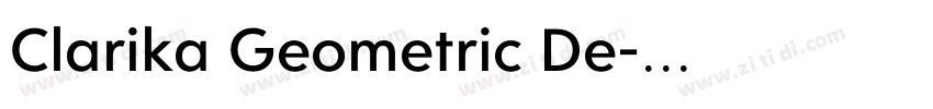 Clarika Geometric De字体转换